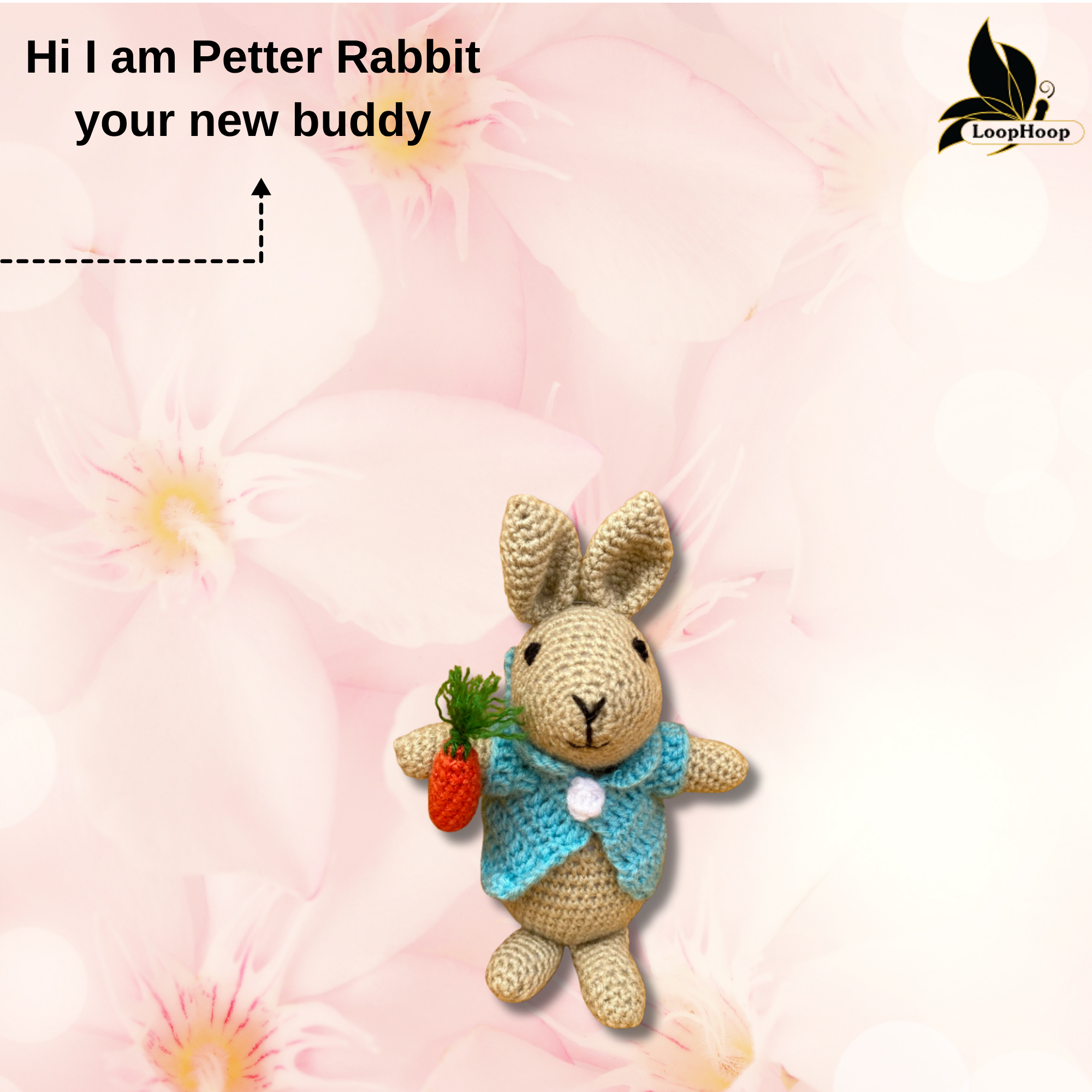 Crochet Handmade Peter Bunny Toy