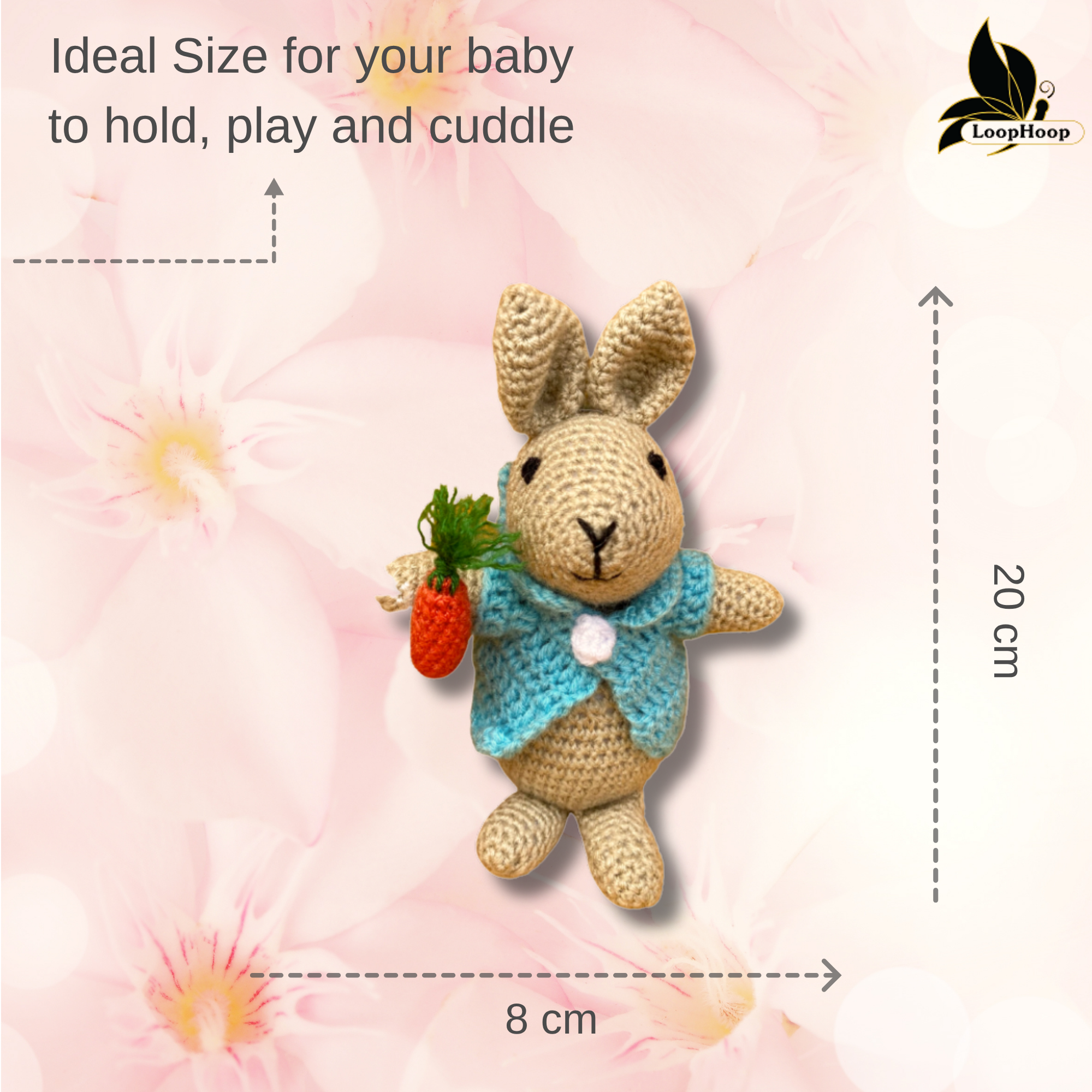 Crochet handmade Yellow Doll Toy & Crochet handmade Peter Bunny Toy