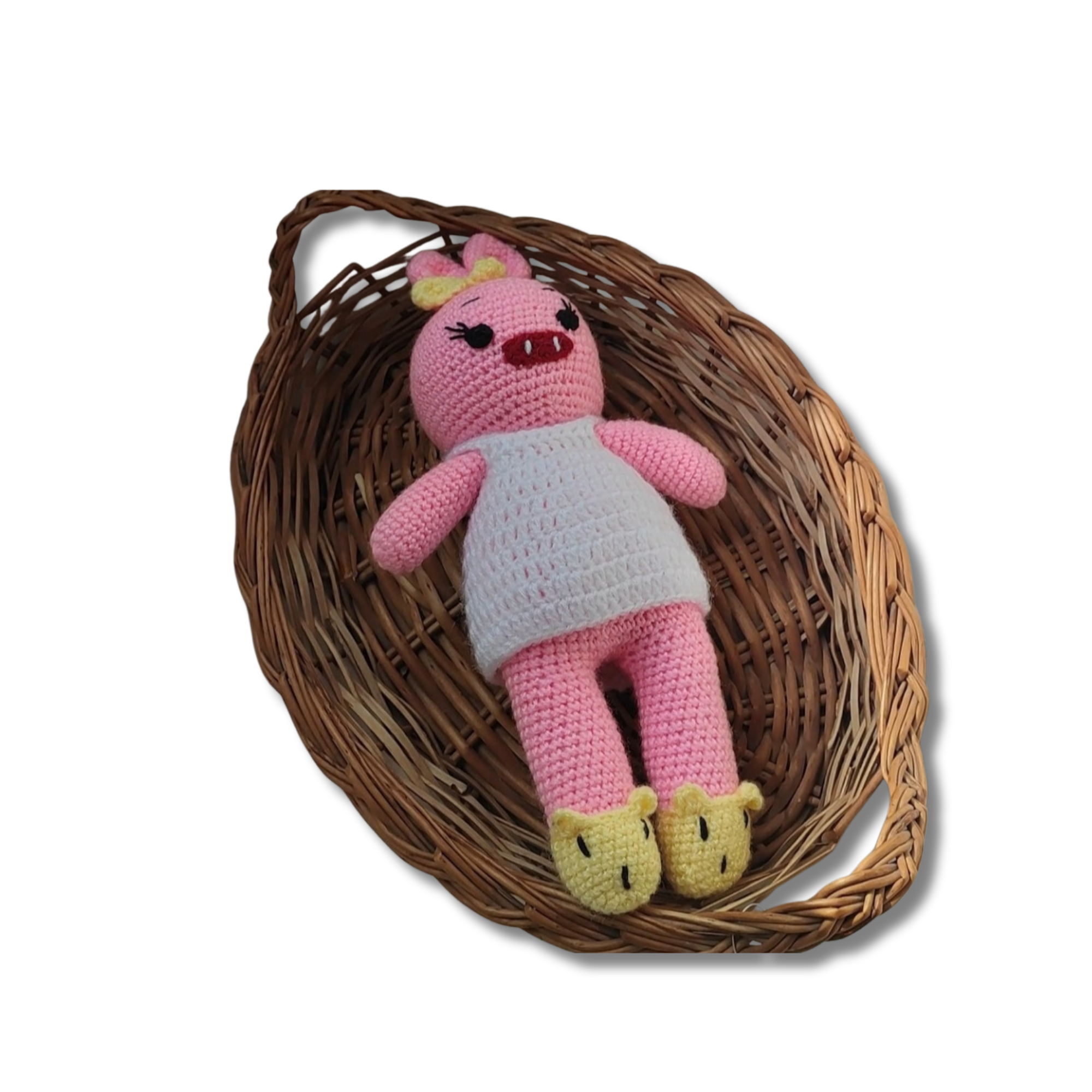 Piggles- Crochet Pig Handmade Soft Toy