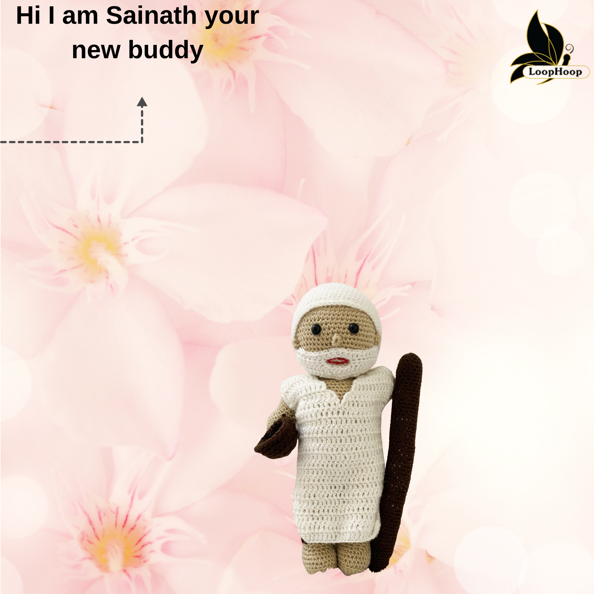 Crochet Sai Baba Handmade Toy