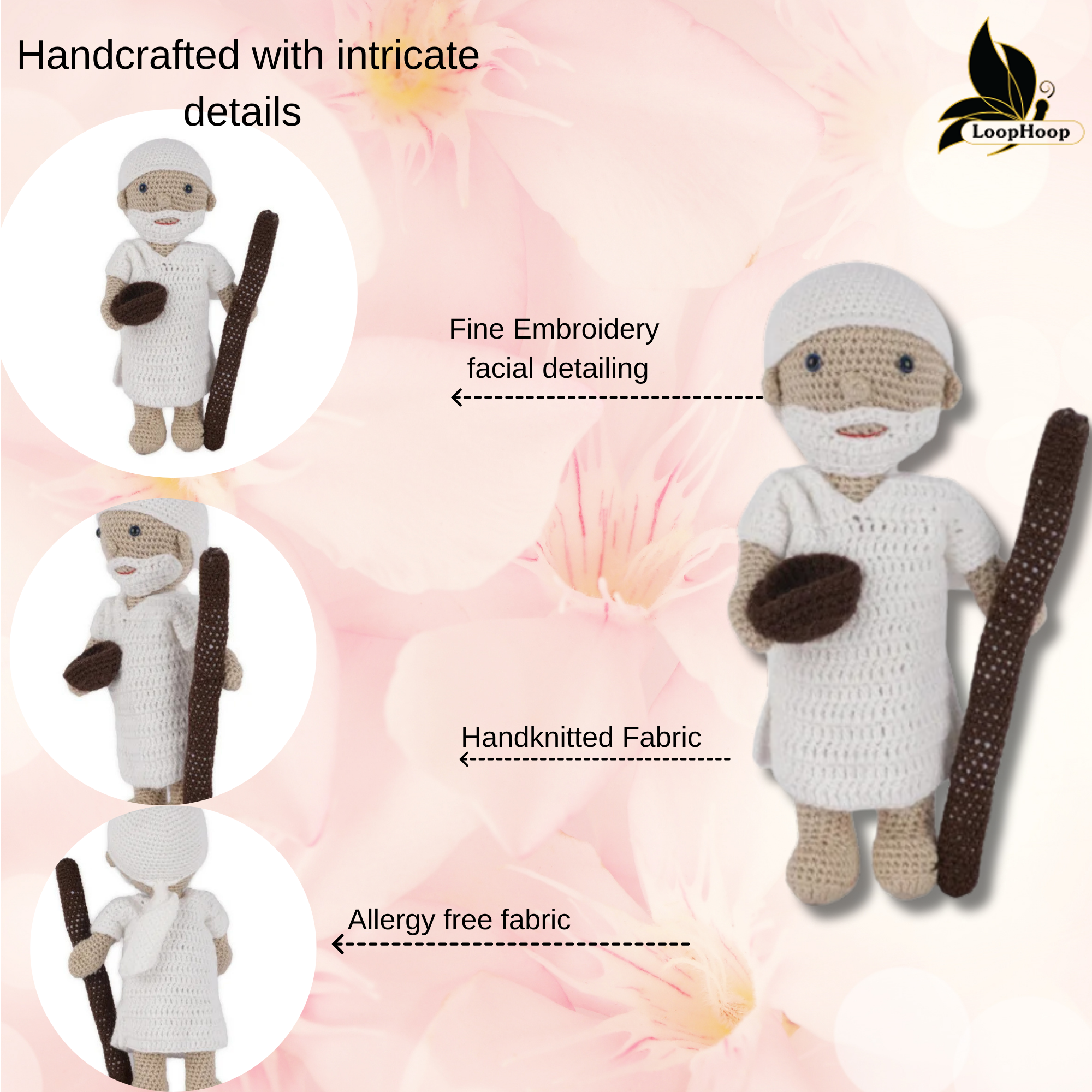 Crochet Sai Baba Handmade Toy