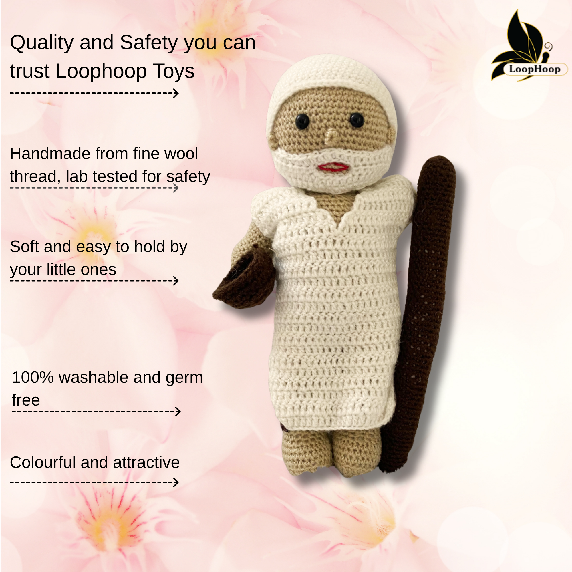 Crochet Sai Baba Handmade Toy