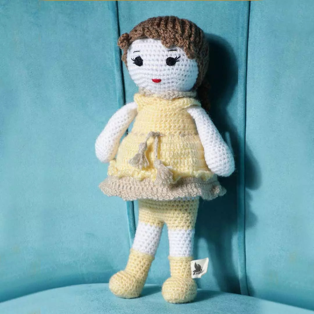 Crochet handmade Yellow Doll Toy & Crochet handmade Peter Bunny Toy