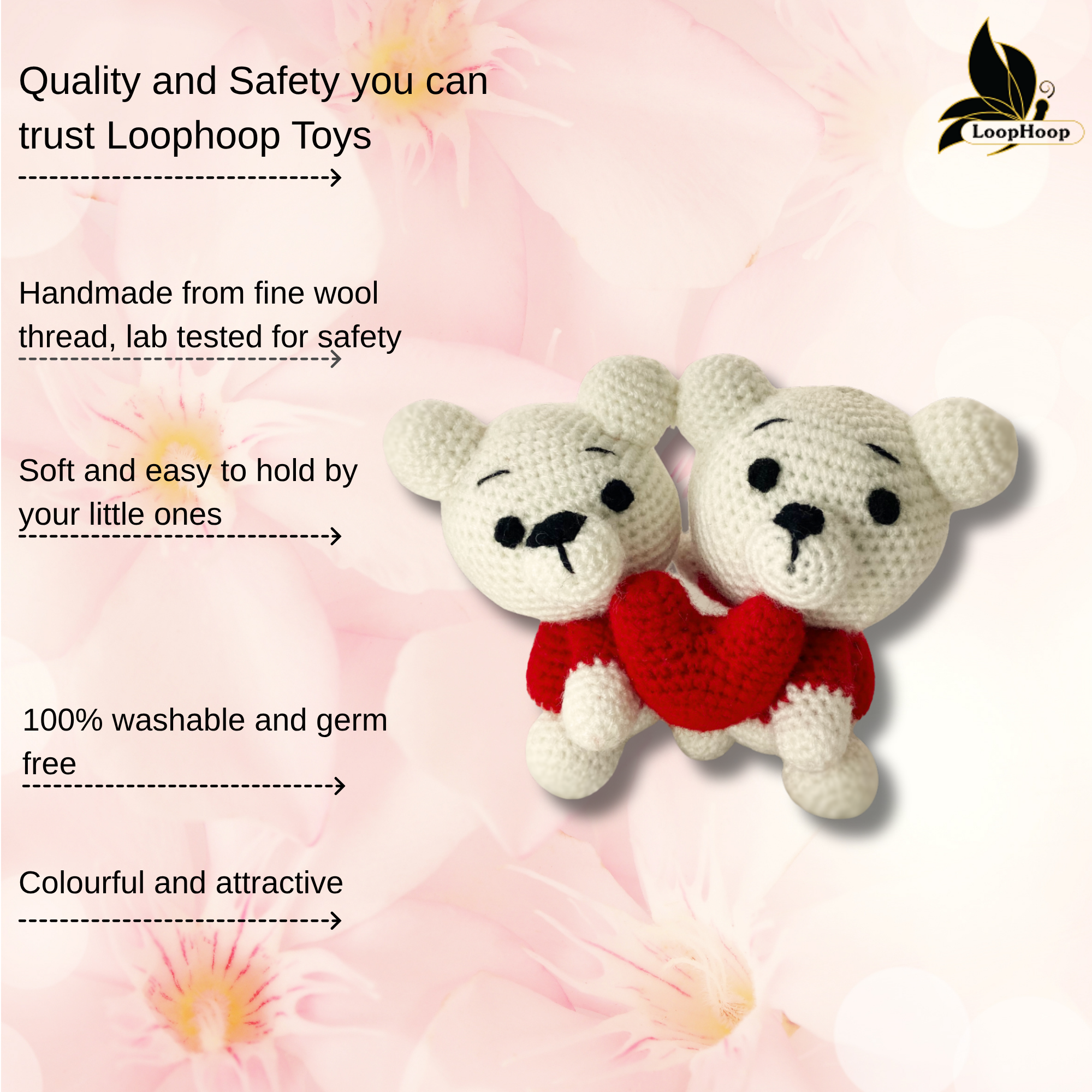 Crochet Hugging Teddy