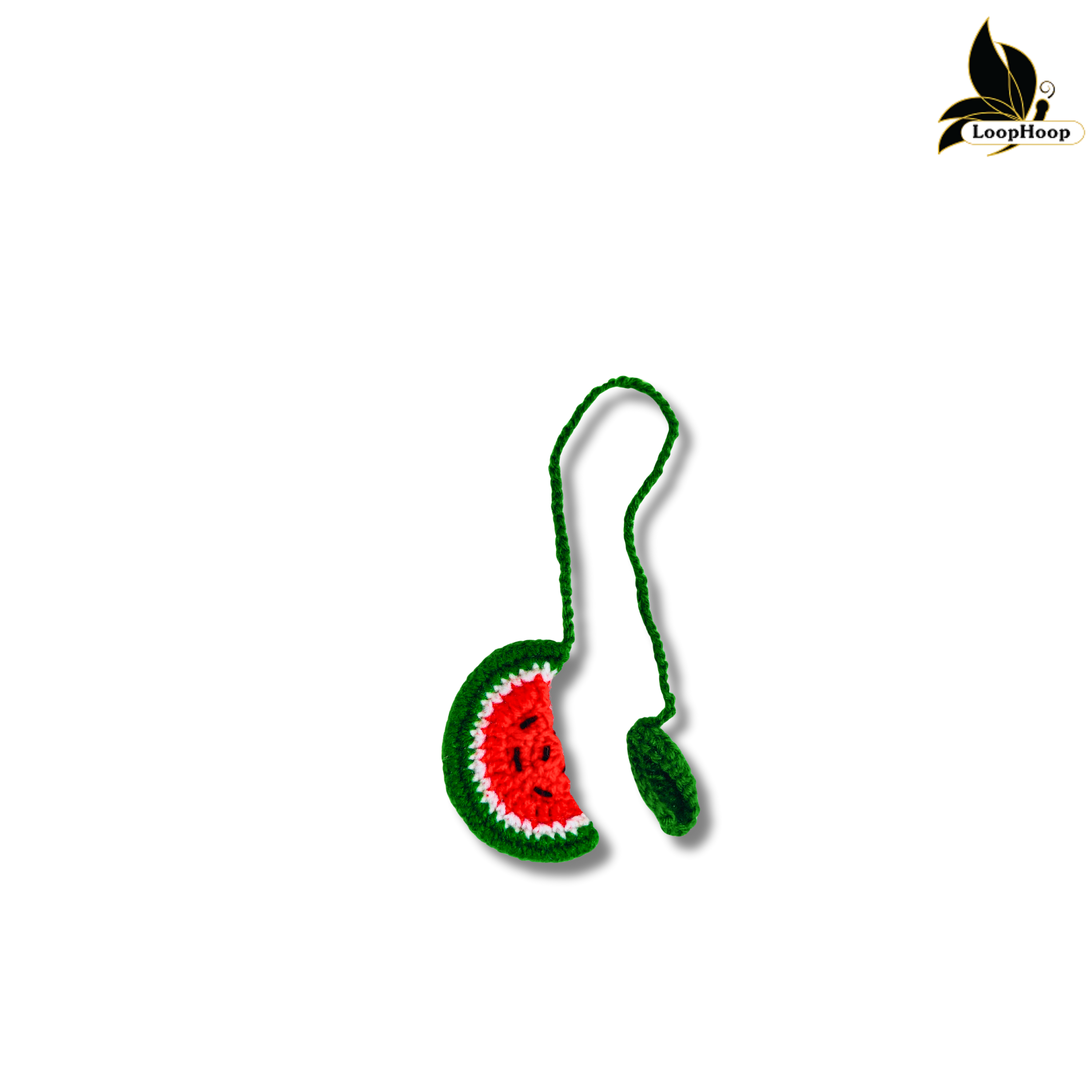 Crochet Handmade Watermelon Bookmark (1 steam)