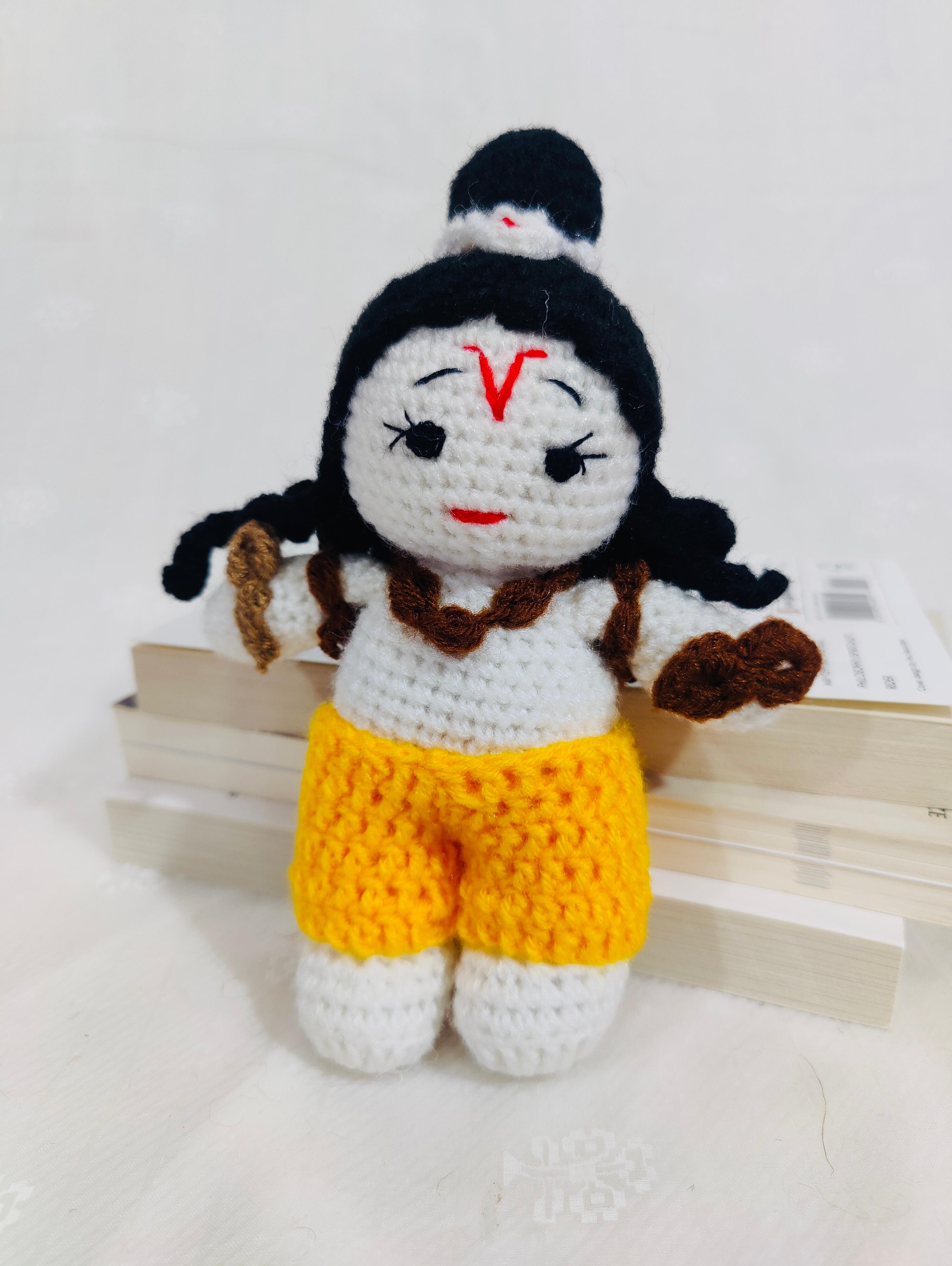 Crochet Handmade Small Ram Ji Toy