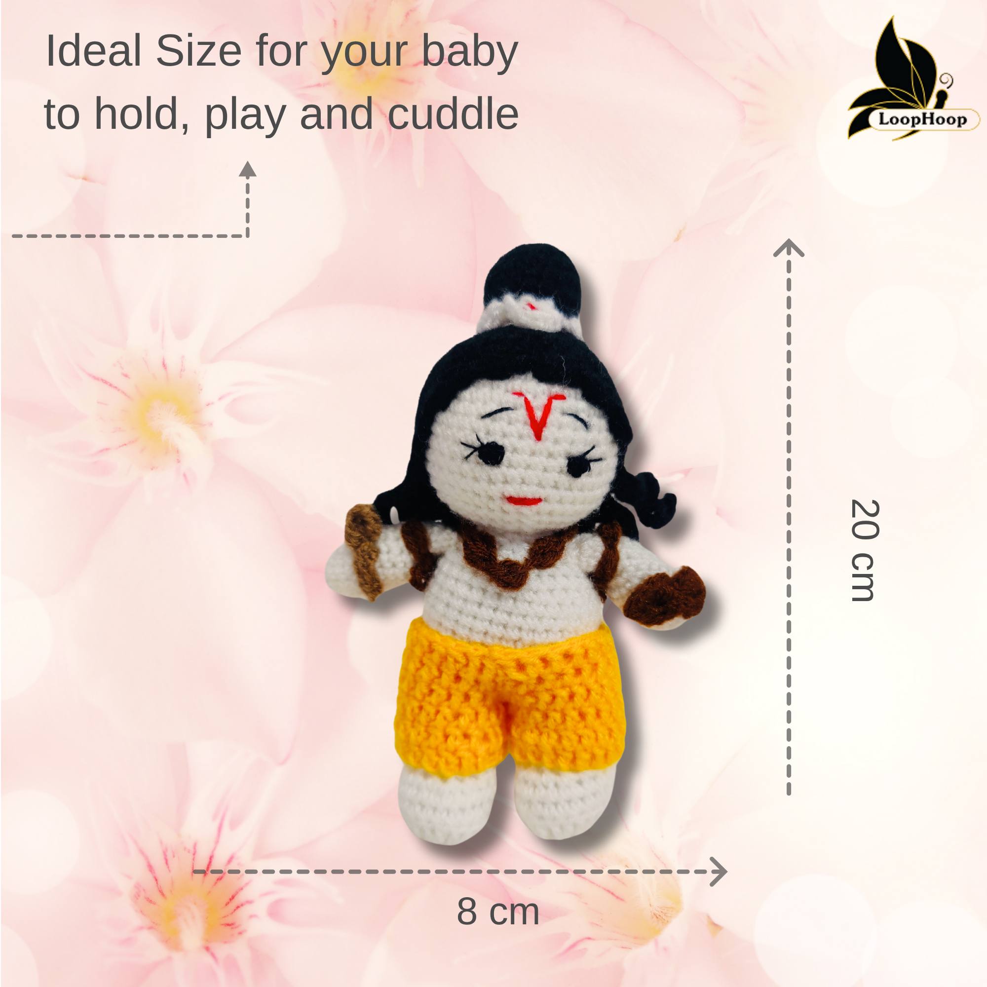Crochet Handmade Small Ram Ji Toy