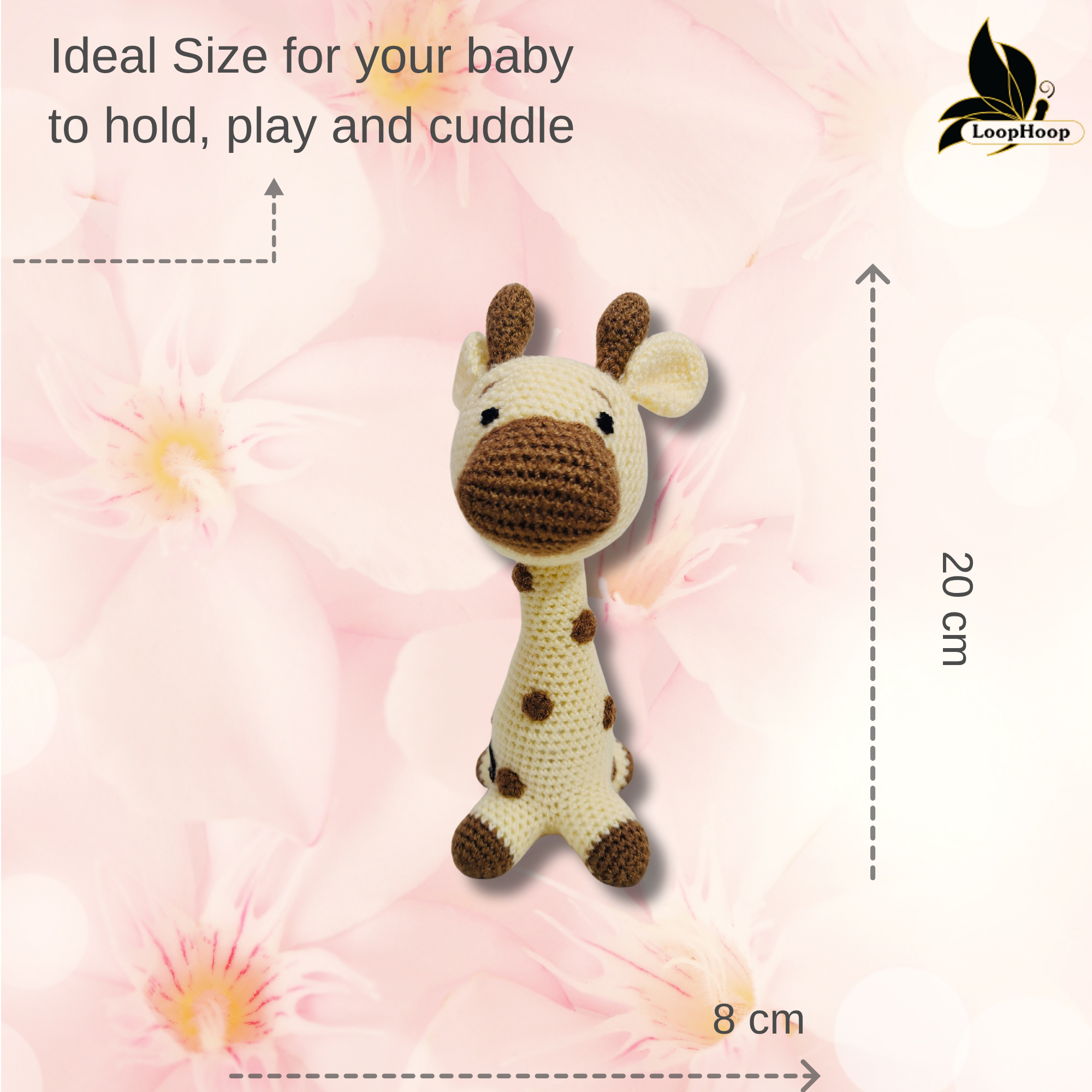 Crochet Handmade Baby Giraffe Toy