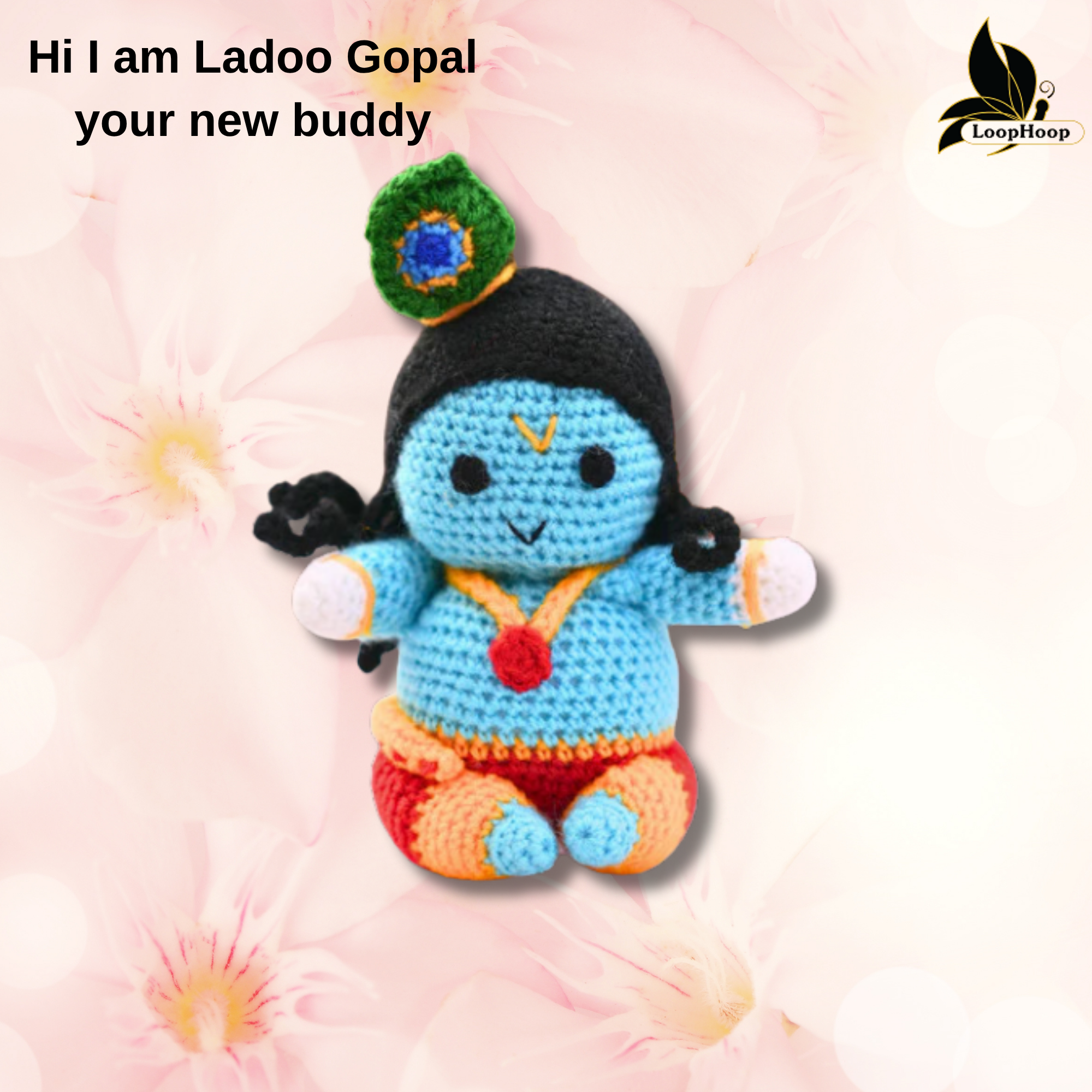 Crochet Handmade Ladoo Gopal Toy