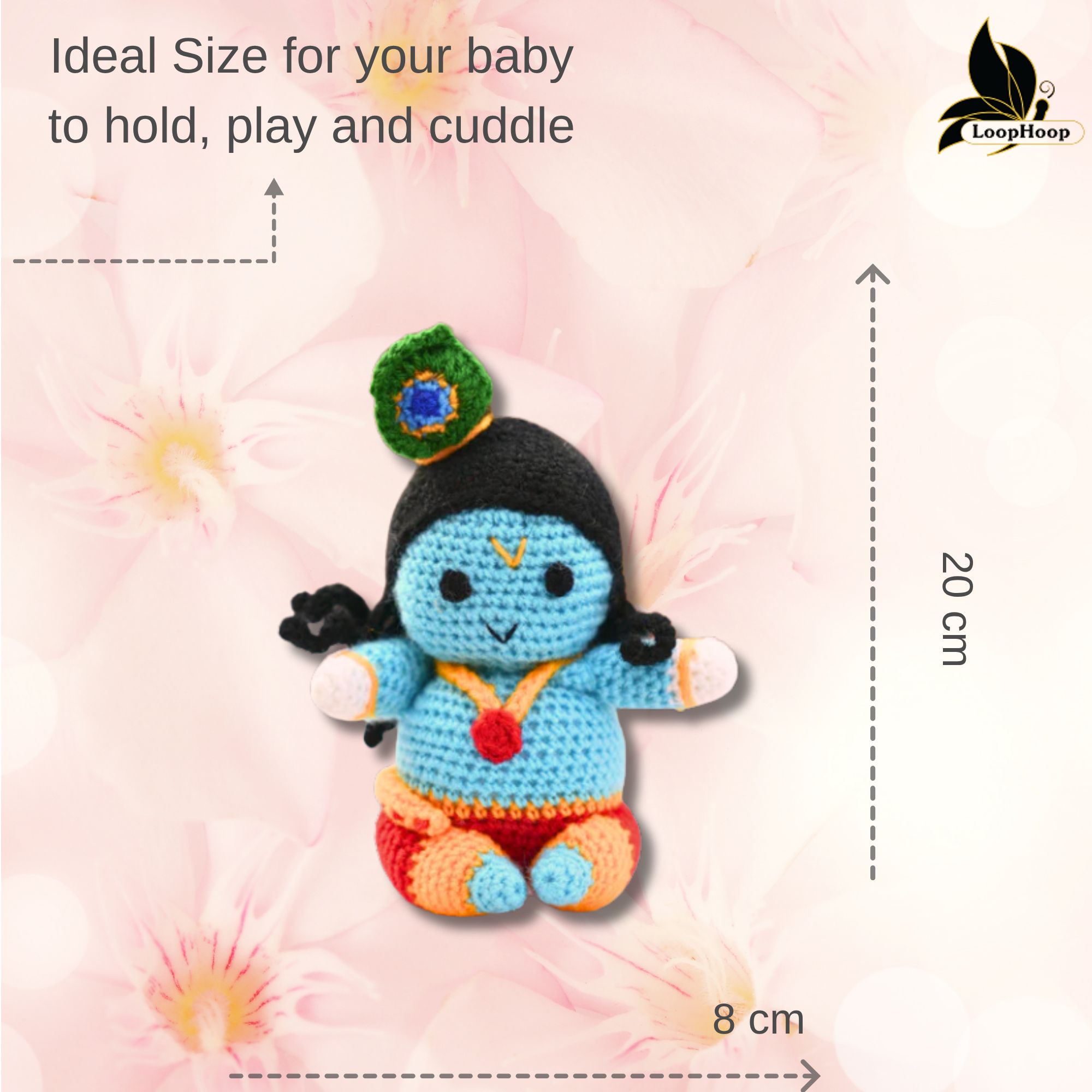 Crochet Handmade Ladoo Gopal Toy