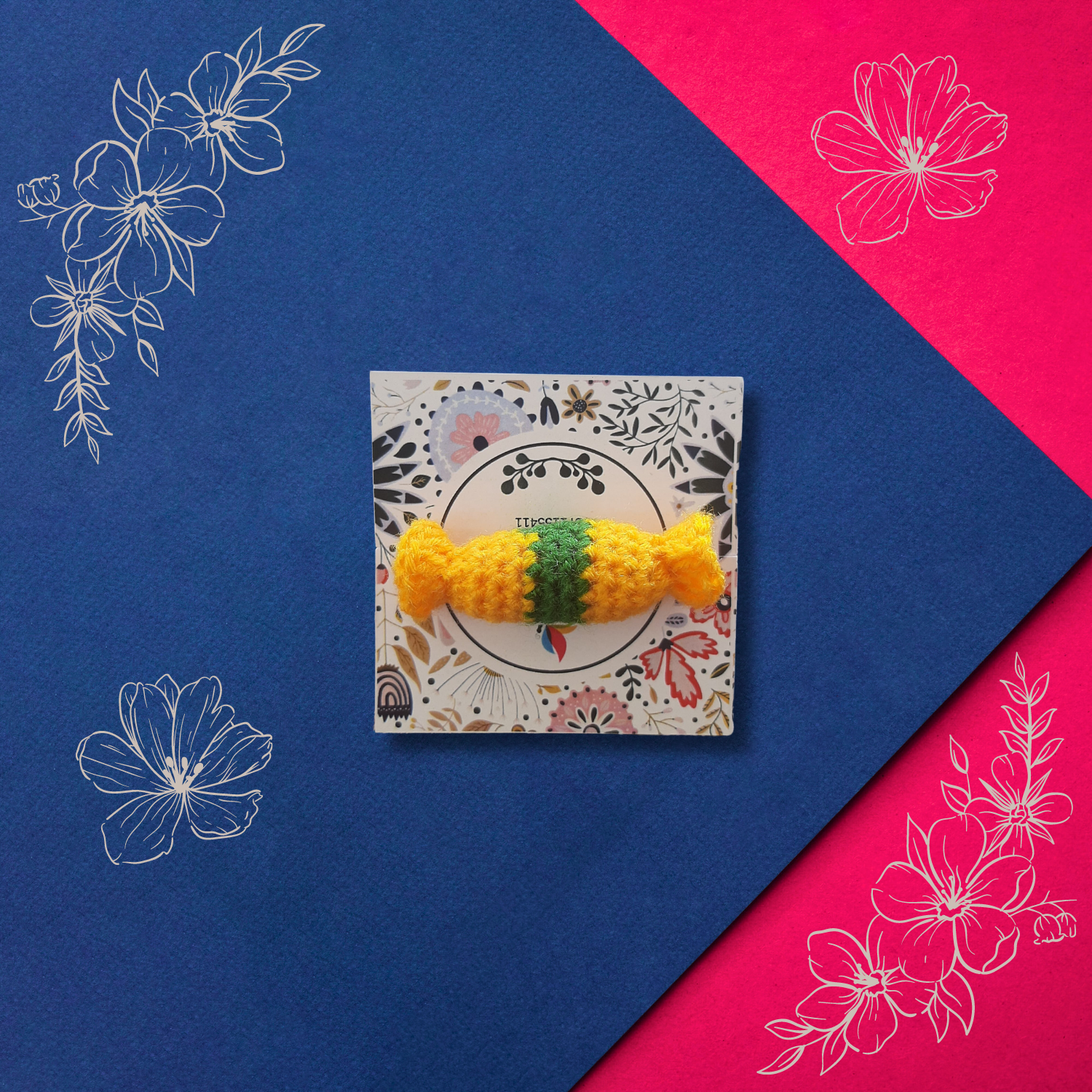 Handmade Crochet Toffee Rakhi