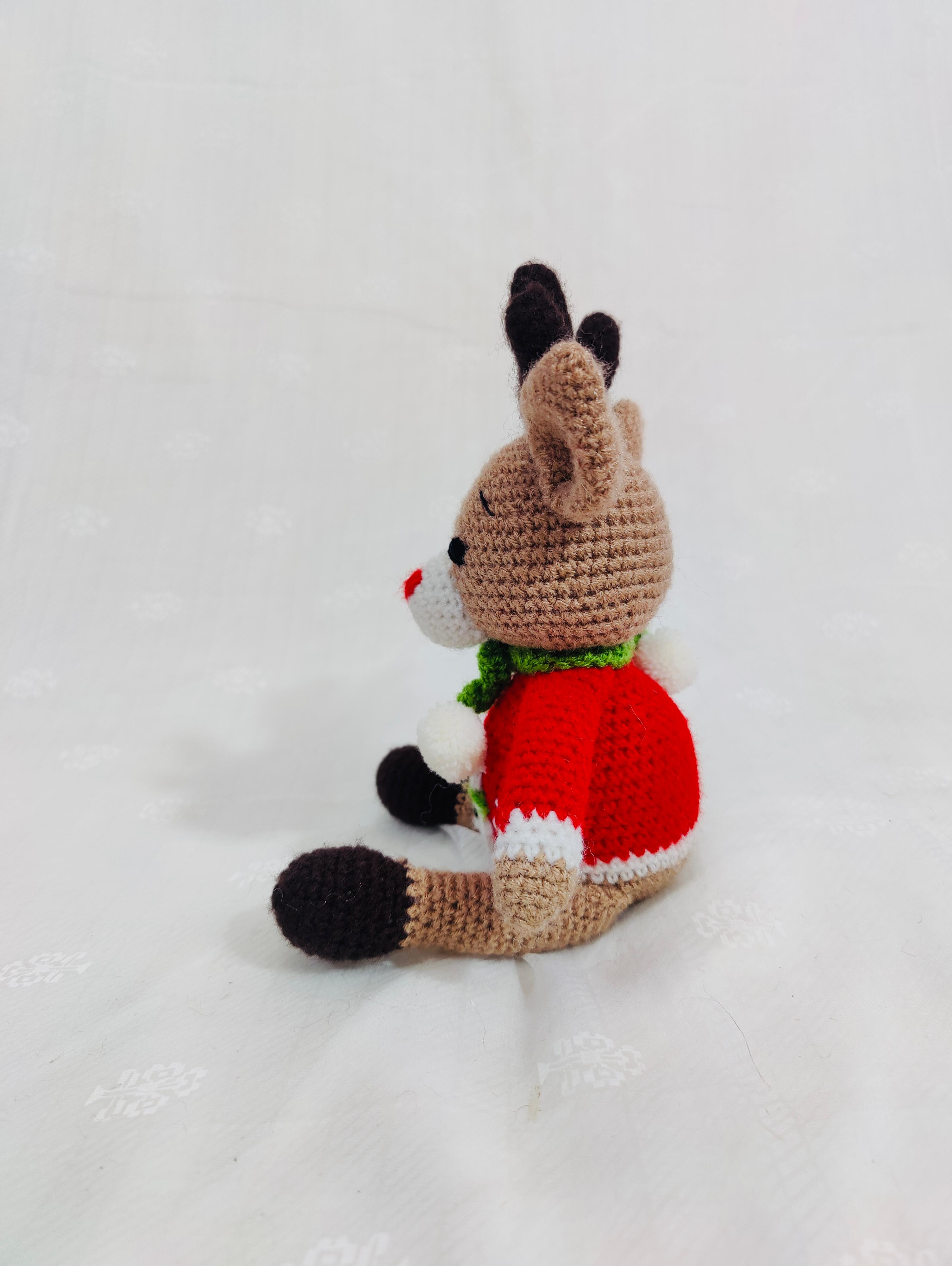 Crochet Handmade Reindeer Toy