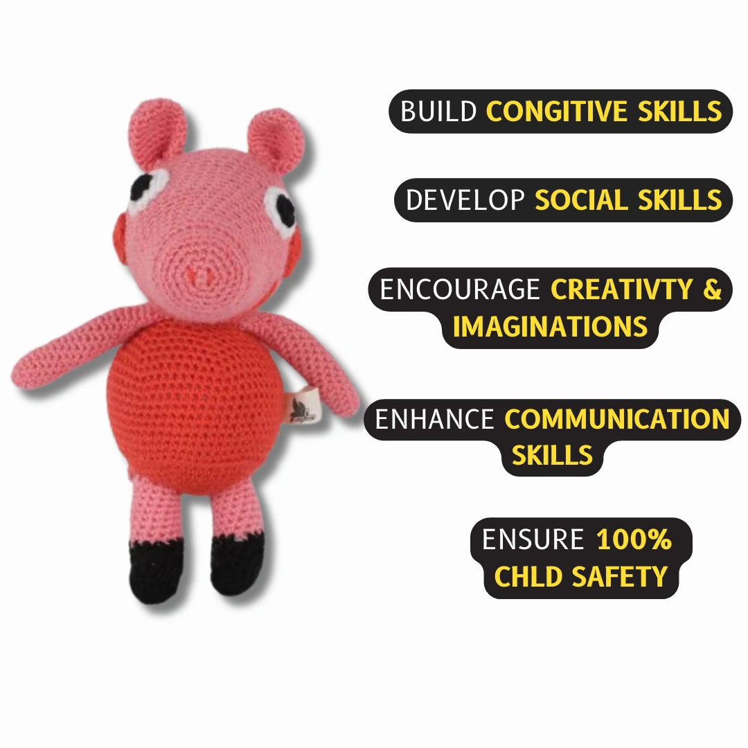 Crochet Handmade Peppa Pig Soft Toy