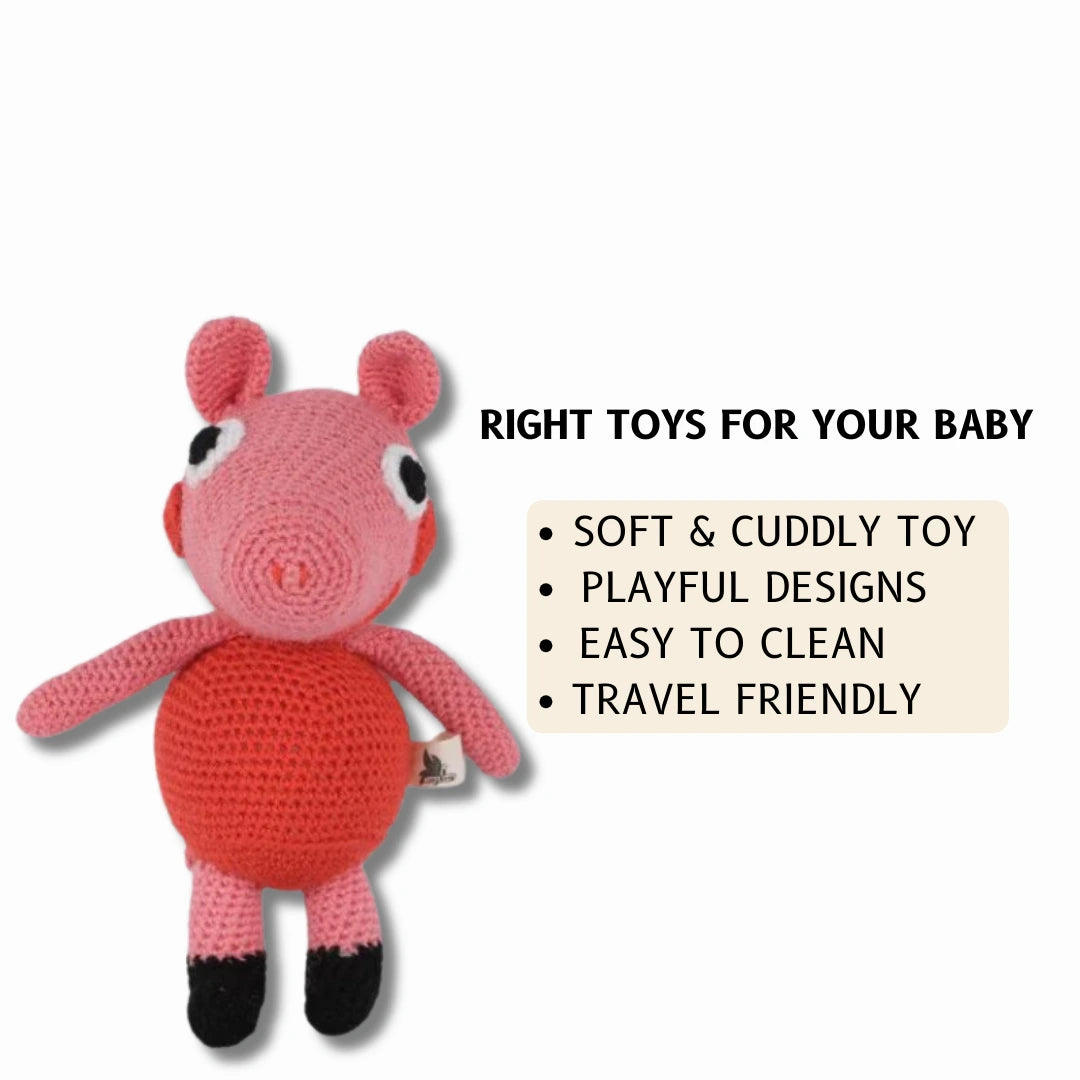 Crochet Handmade Peppa Pig Soft Toy