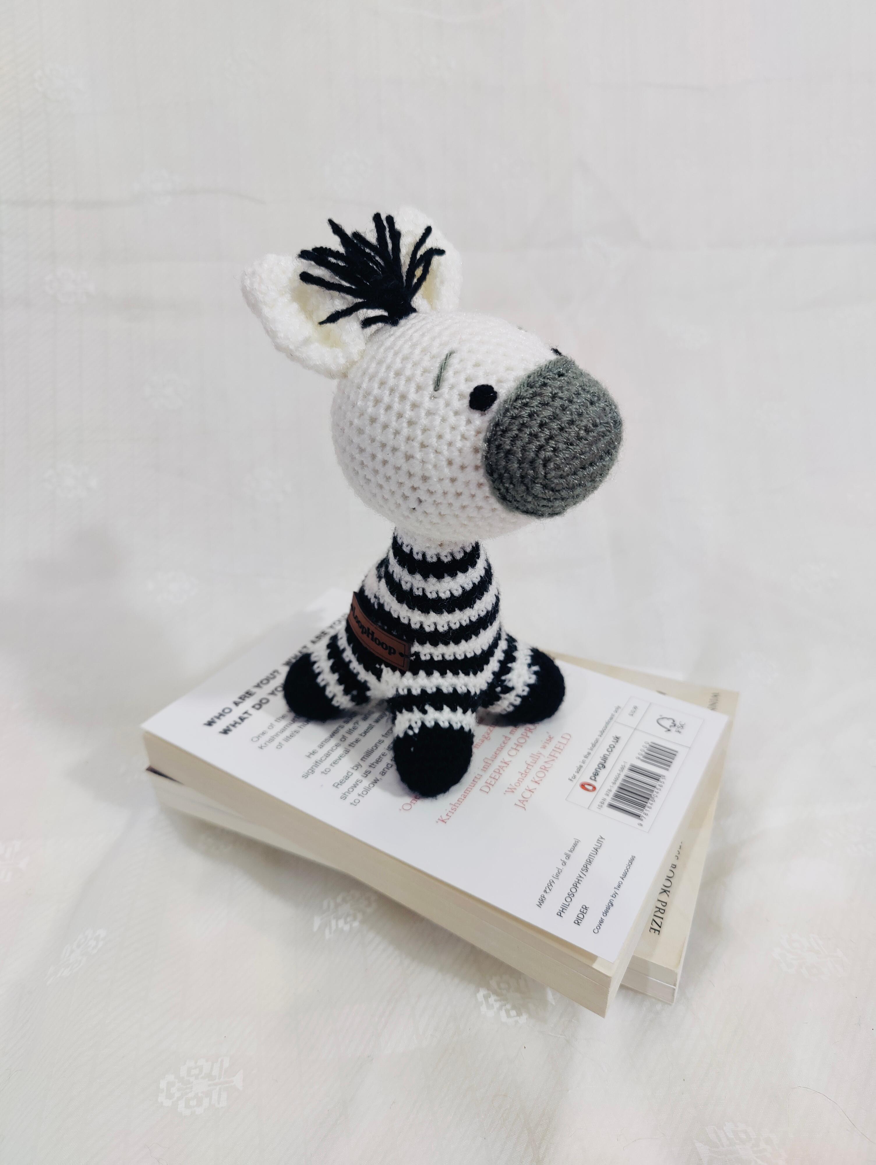 Crochet Handmade Baby Zebra Toy