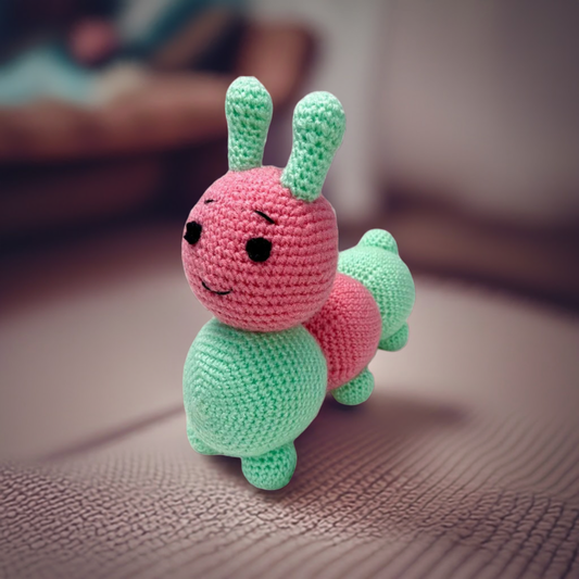 Crochet Caterpillar Handmade Soft Toy