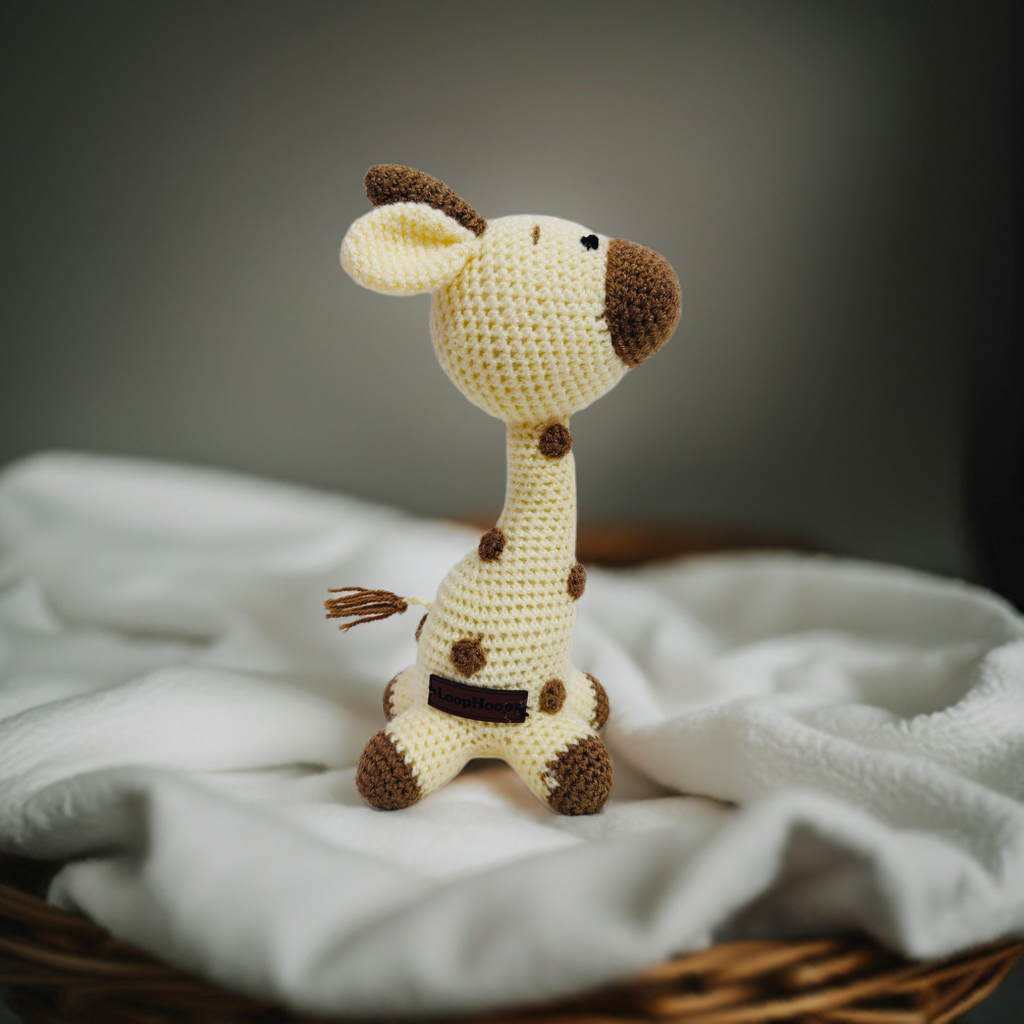 Crochet Handmade Baby Giraffe Toy