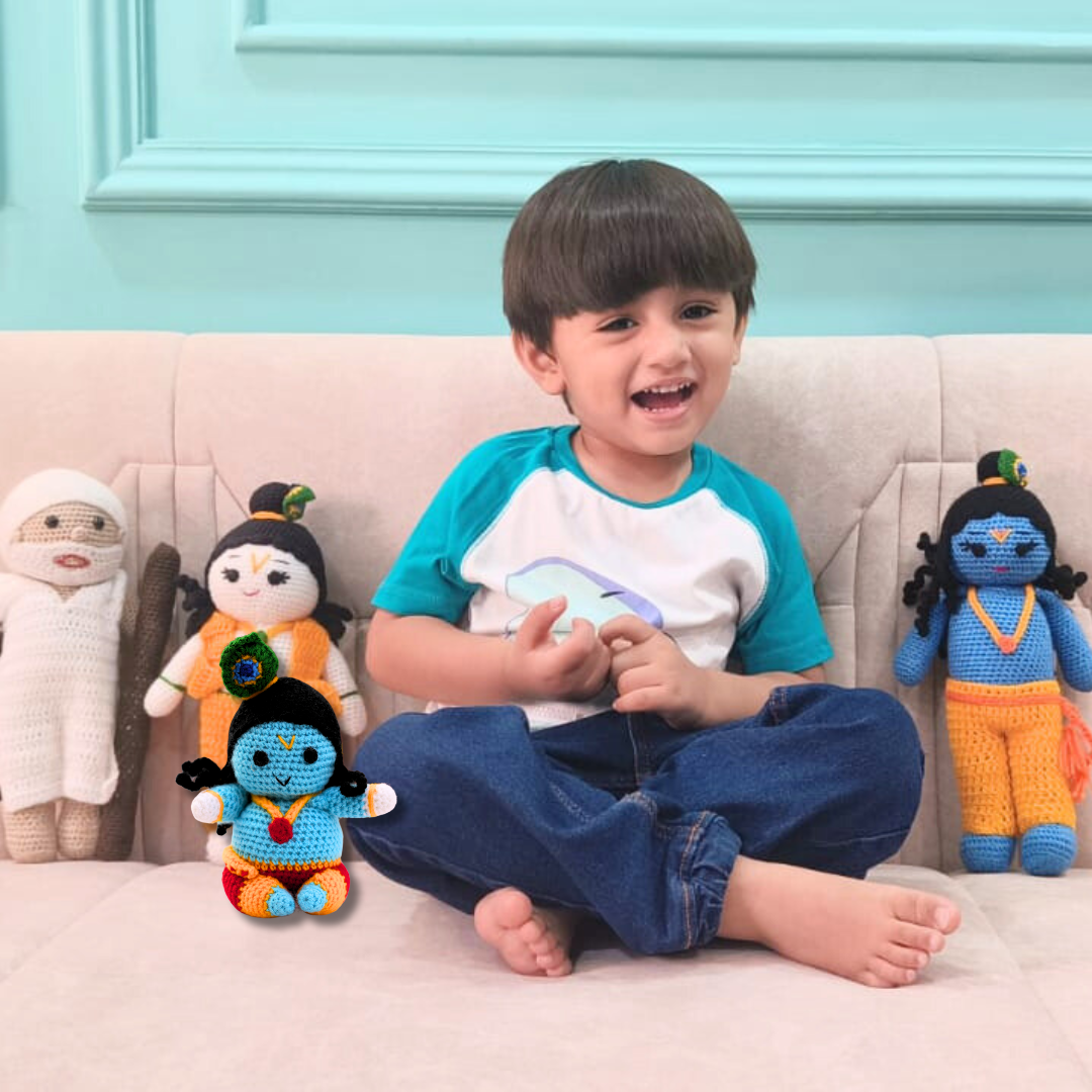 Crochet Handmade Ladoo Gopal Toy