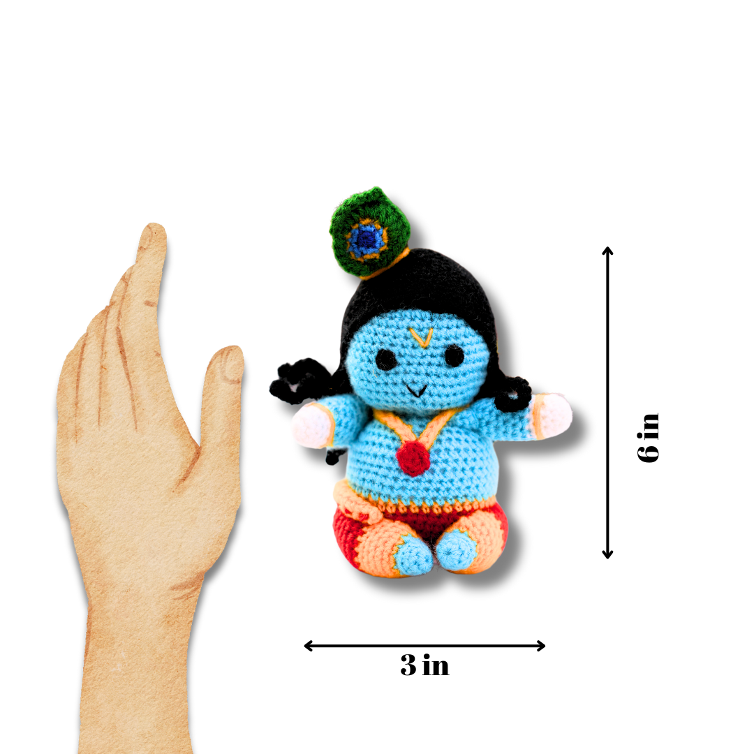 Crochet Handmade Ladoo Gopal Toy