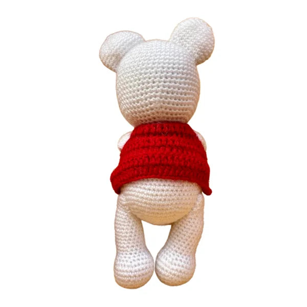 Crochet Love Teddy Handmade Toy