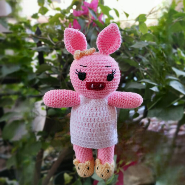 Piggles- Crochet Pig Handmade Soft Toy