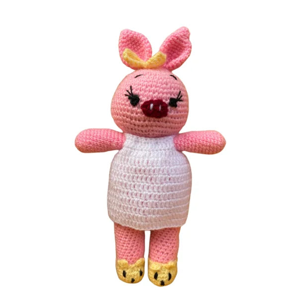 Piggles- Crochet Pig Handmade Soft Toy
