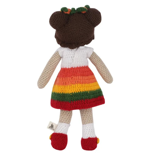 Crochet Rainbow Doll Soft Handmade Toy